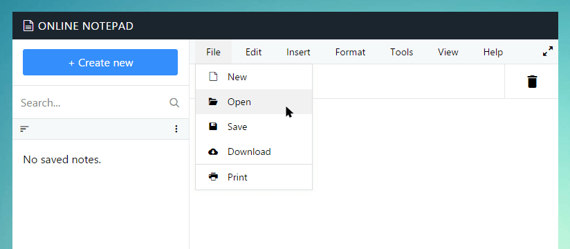 Open text file in Madinfo